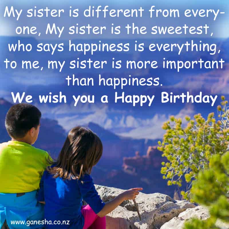 Happy Birthday Wishes for Sister