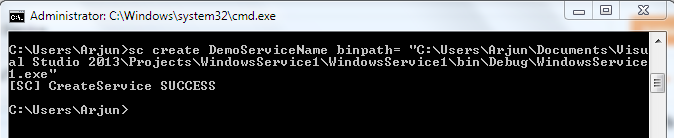 How to create, start, stop and delete a Windows Service using SC ...