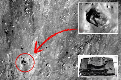 This is pretty insane if it's a tank on the Moon.