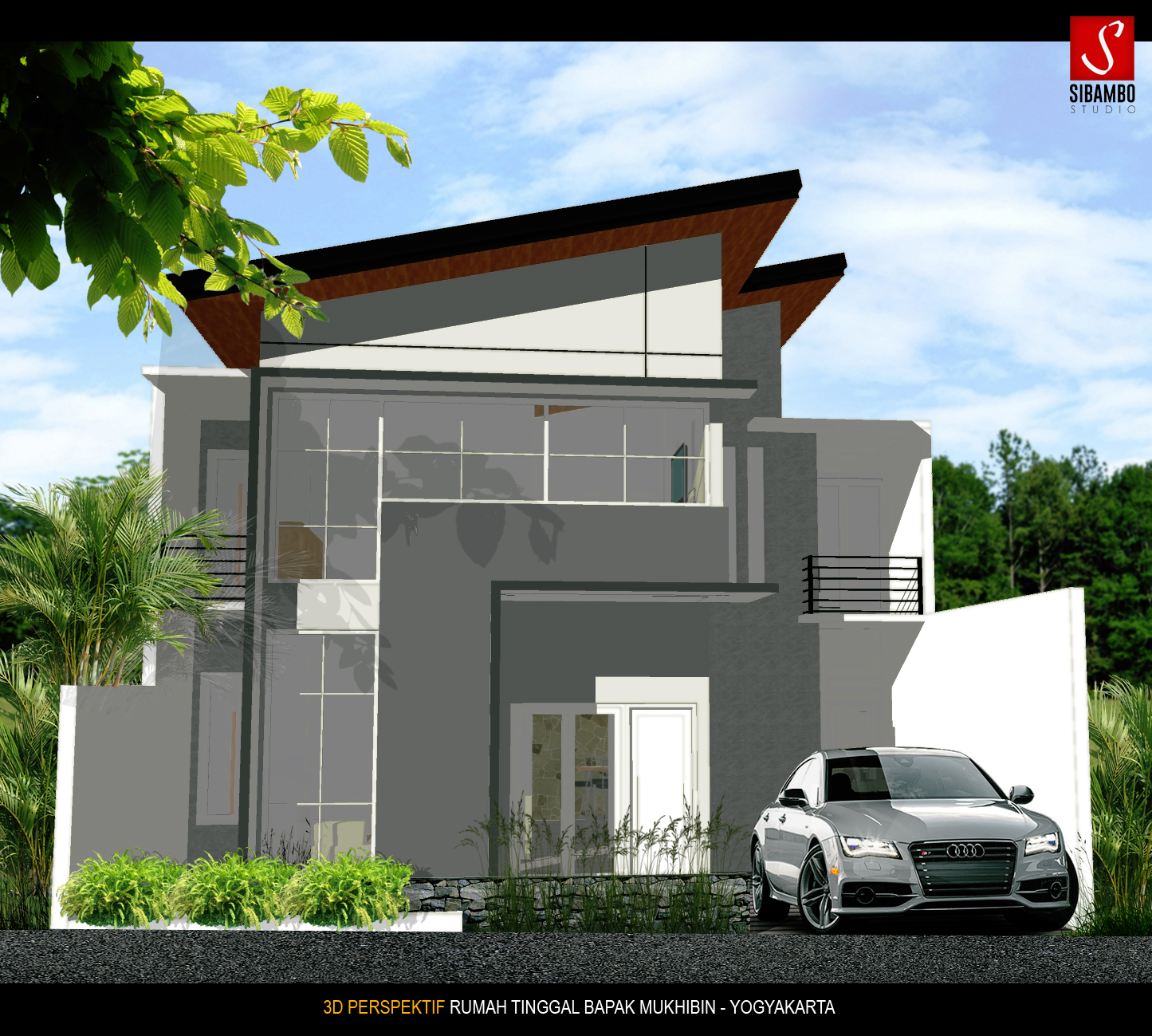 Desain rumah minimalis modern 10 x 12