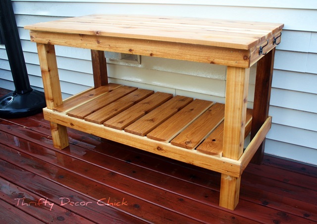make your own potting bench