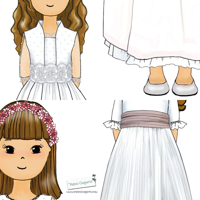 dibujos personalizados comunión