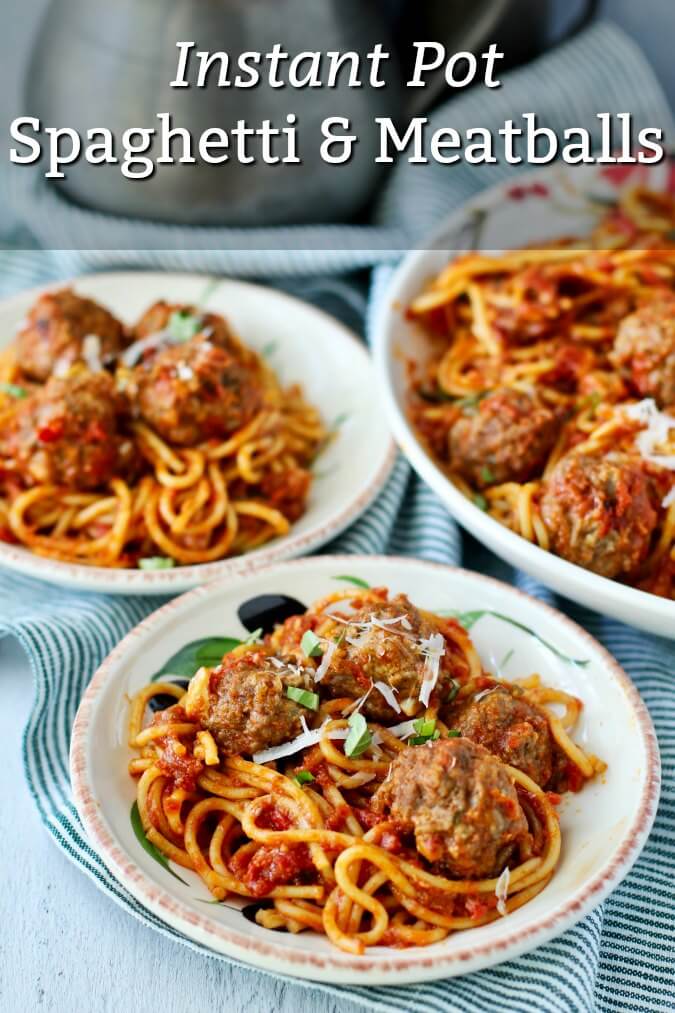 Instant Pot Spaghetti and Meatballs Karen's Kitchen Stories
