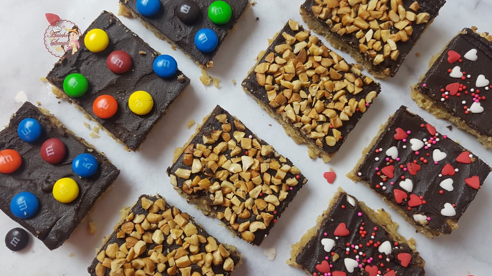 Valentine's Day Special Toffee Squares / Chocolate Toffee Bars