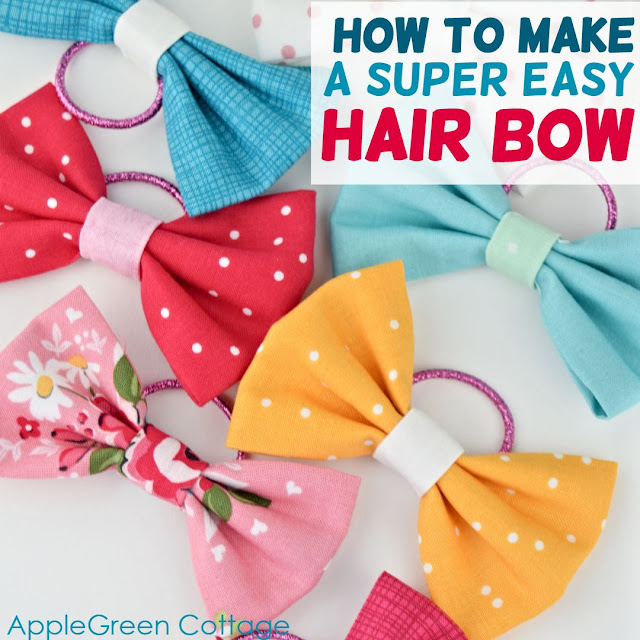 Sewing tutorial: Sweet and easy DIY hair bows