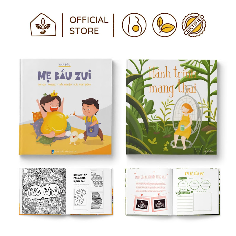 [A116] Sách tô màu cho Bà Bầu 154 trang - Mẹ Bầu Zui