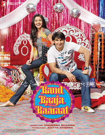 Poster Of Band Baaja Baaraat 2010 Hindi 450MB BRRip 720p ESubs HEVC Watch Online Free Download Worldfree4u