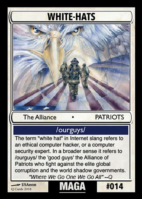 Collectable Q Anon Card Deck -- For the Avid Freedom Fighter! 14%2BWhite-Hats