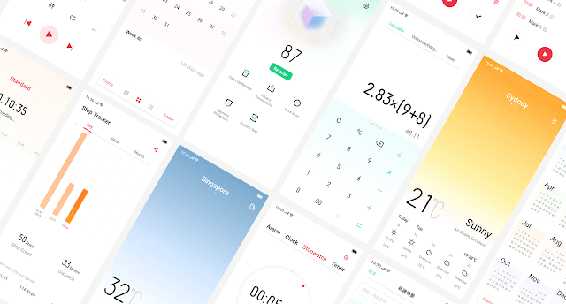 Interface of ColorOS 5 and ColorOS 6