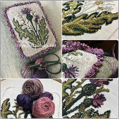 'Thistle' Punch Needle Design by Rose Clay at ThreeSheepStudio.com - in 'Studio/Shop' 'Thistle' Punch Needle Design by Rose Clay at ThreeSheepStudio.com - in 'Studio/Shop'