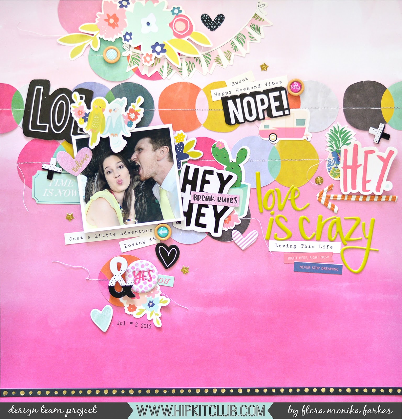 Focusing on stickers Hip Kit Club Flóra Mónika Farkas