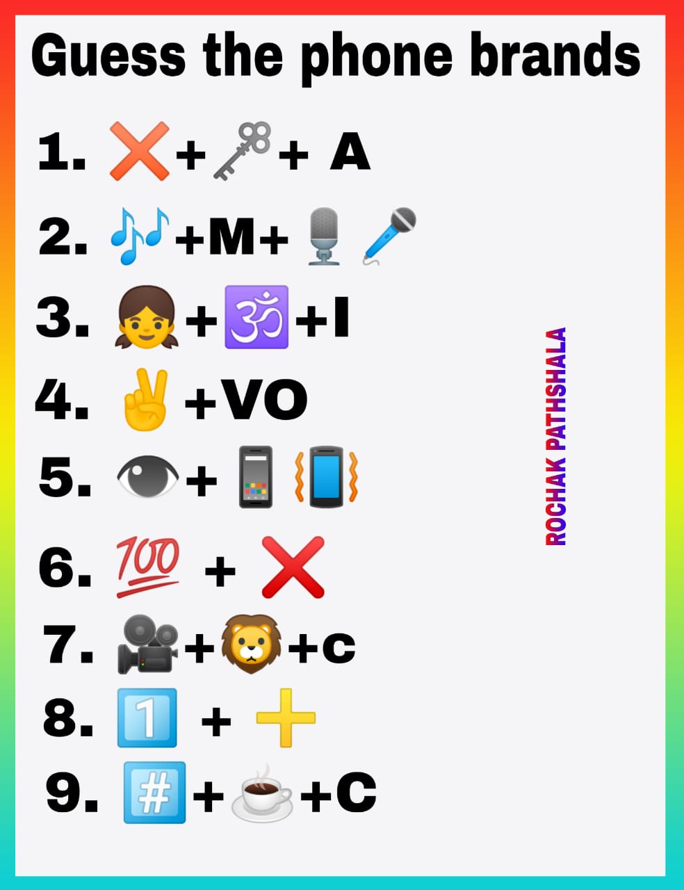 whatsapp emoticons puzzle guess the phone brand names phone brands