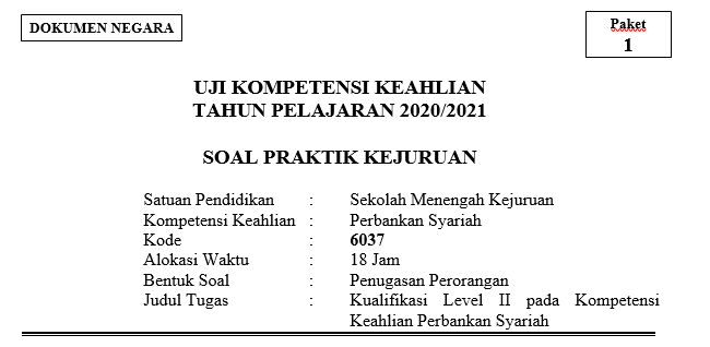 Soal Ukk Smk Perbankan Syariah Tahun Pelajaran 2020 2021 Anugerah Dino