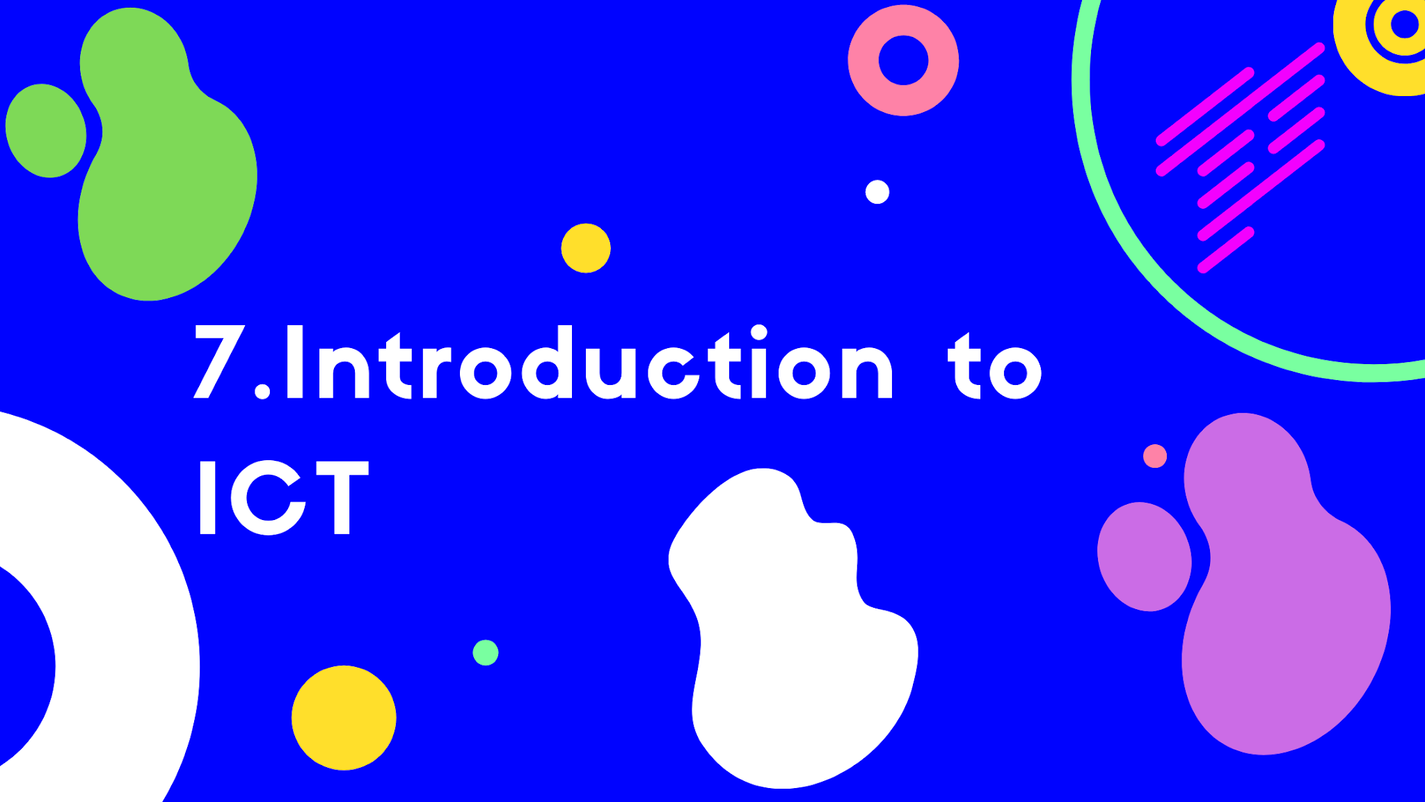 SOLUTION FOR CHAPTER 7 INTRODUCTION TO ICT