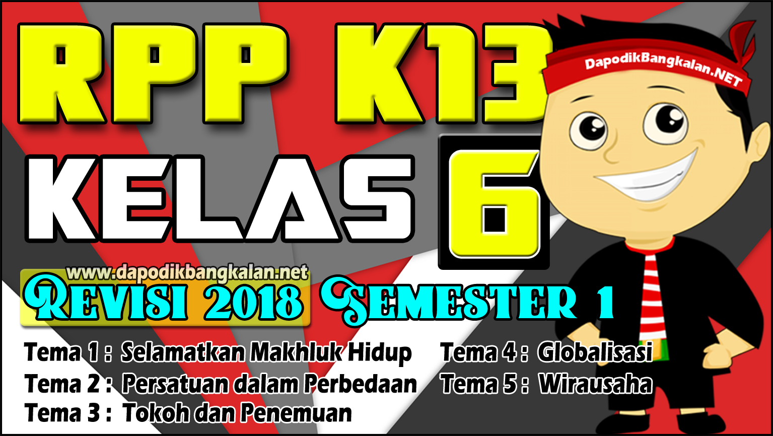 RPP K13 Kelas 6 Semester 1 Revisi 2018 keterampilan 4 C Abad 21 PPG