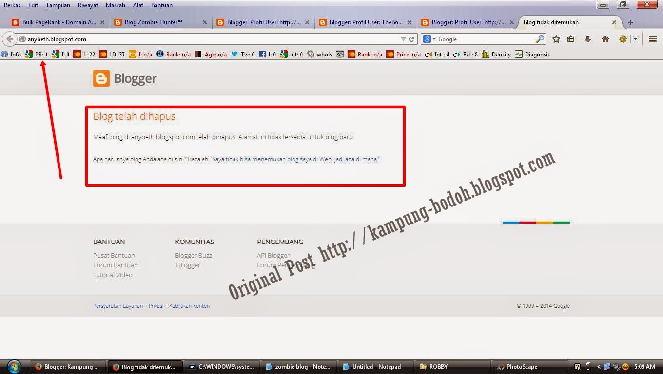Apa itu Blog Zombie dan Cara Mendapatkan Blog Zombie ber Page Rank dan