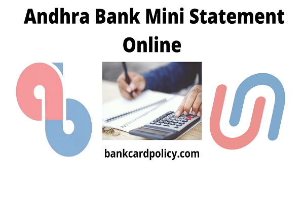 3 way for Andhra Bank Mini Statement Online