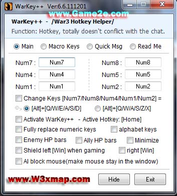 Warkey++ 6.6 English version  DotA 1 to 2