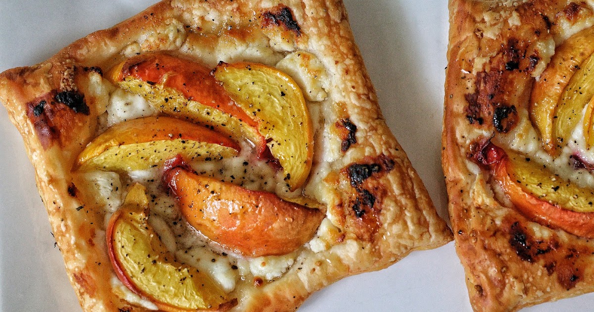 Peach Tarts with Goat Cheese and Honey