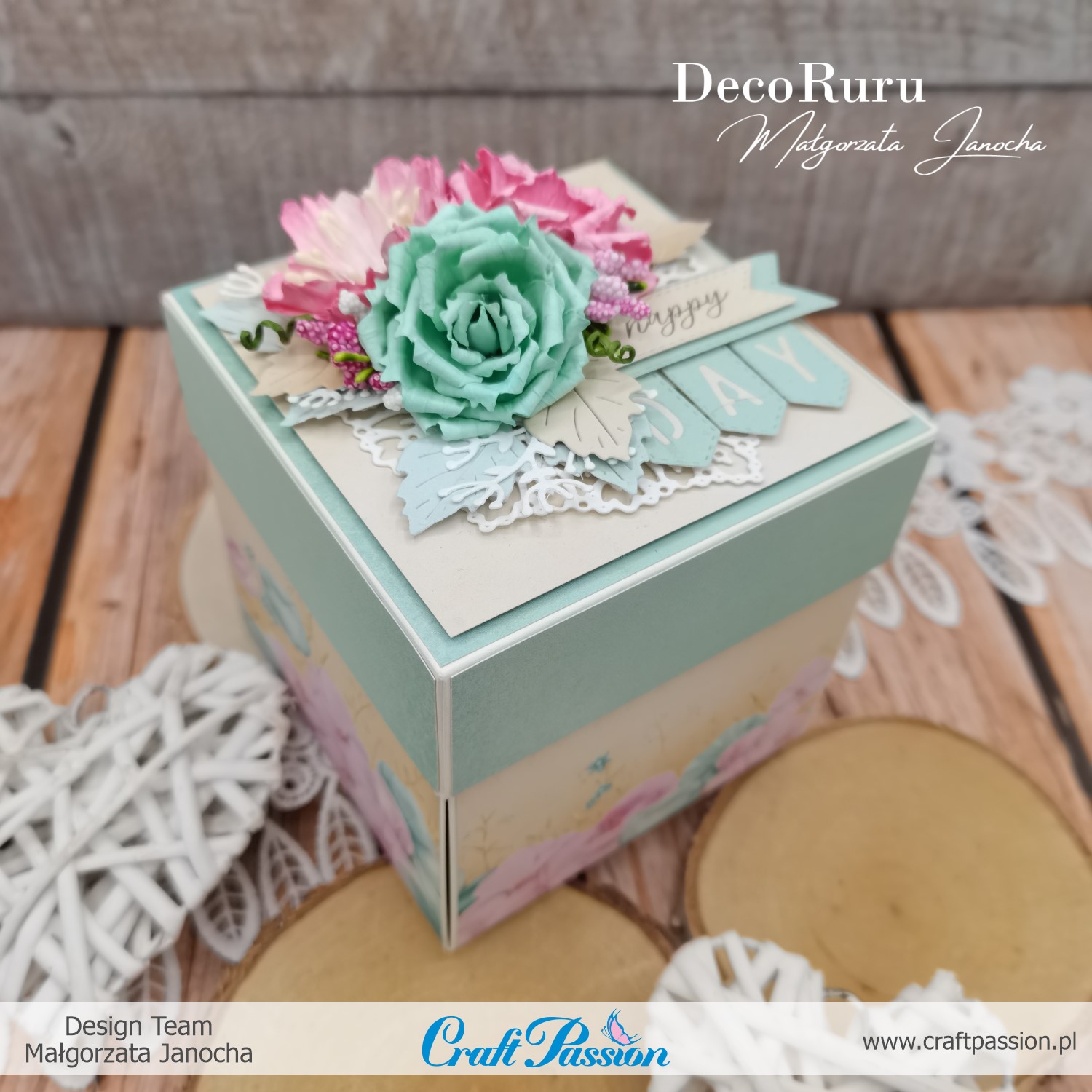 Blog Craft Passion: Exploding box na 18 urodziny dla dziewczyny