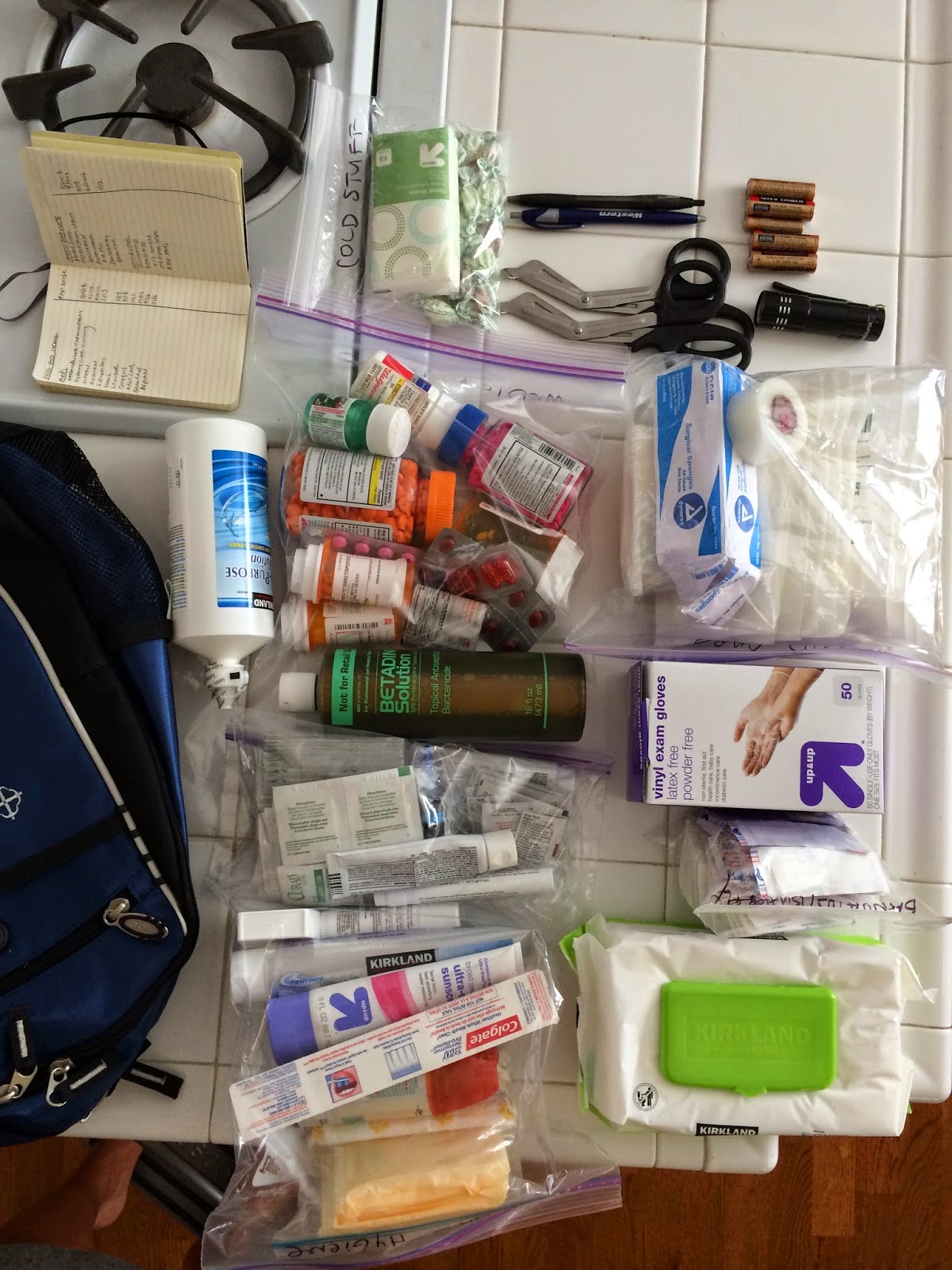 The Kirklands: Make Your Own: Family First-Aid/Hygiene Kit