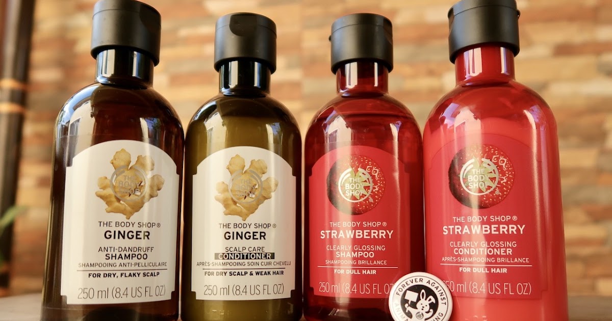 The Body Shop Ginger and Strawberry Shampoo and Conditioner Perfect