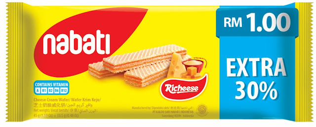 RICHEESE NABATI WAFER 45G EXTRA 30%