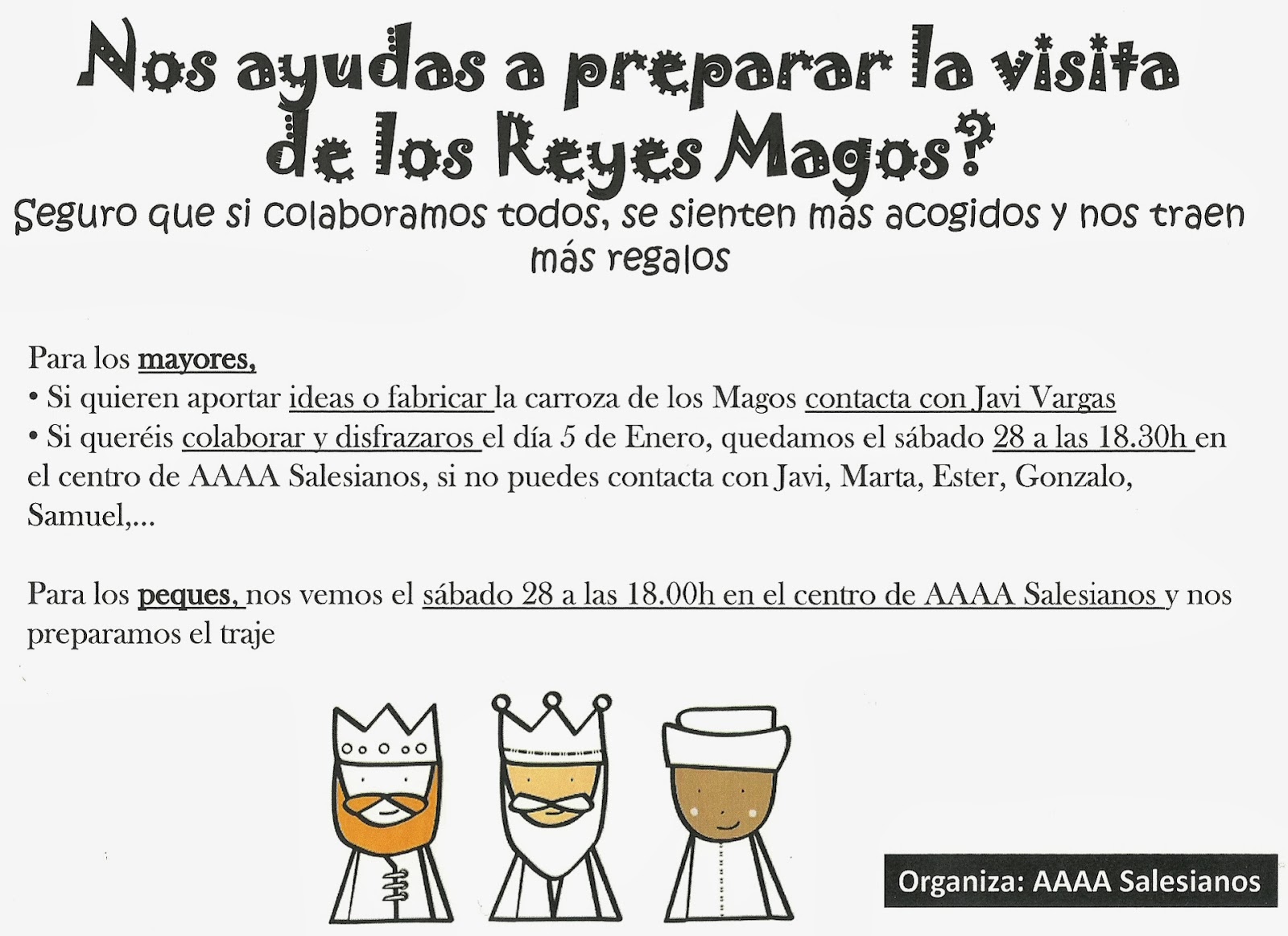 Antiguos Alumnos Salesianos de Astudillo ¿NOS AYUDAS A PREPARAR LA