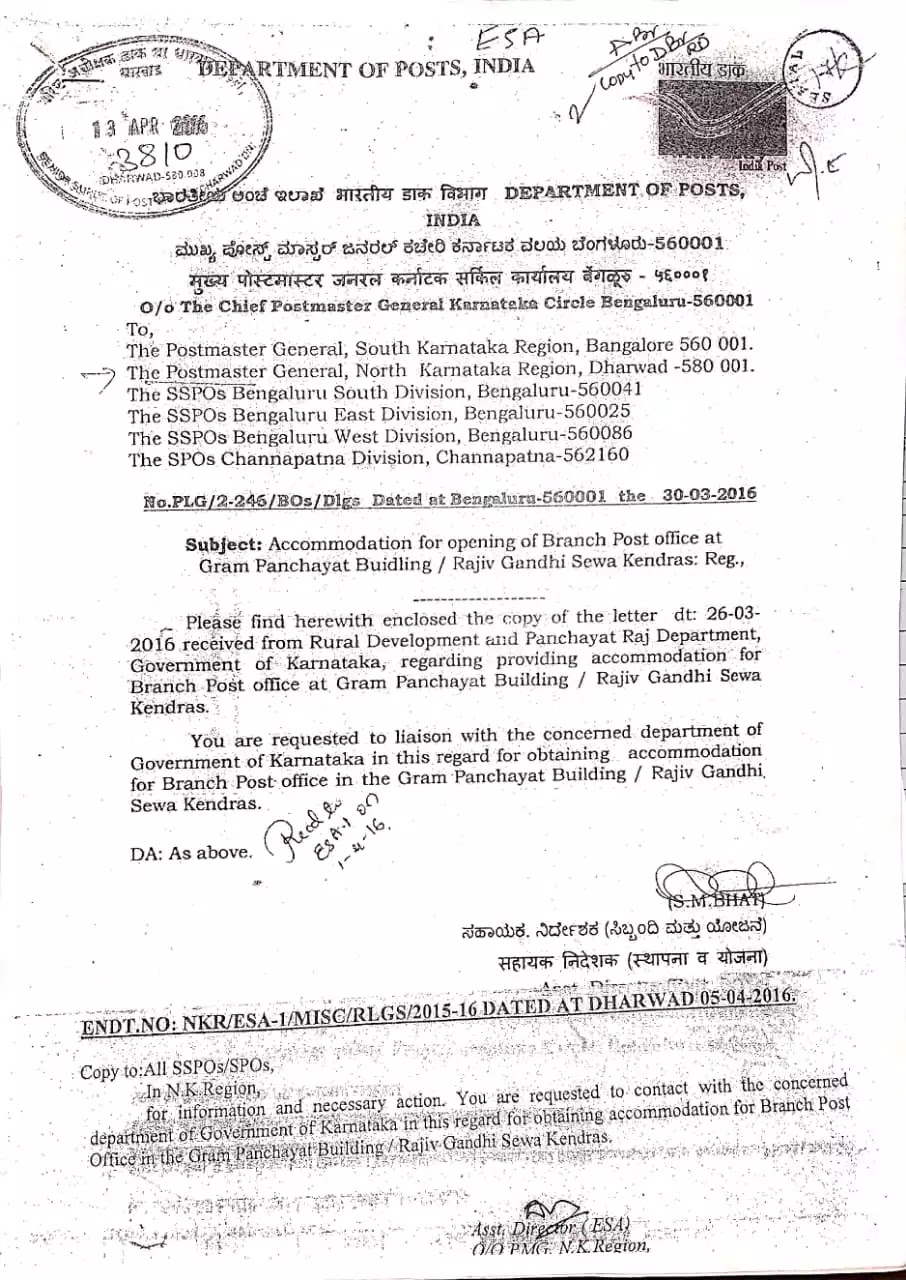 Branch Post Office in GP Building Branch Post Offices has to be