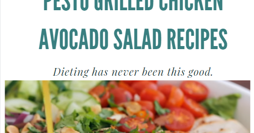 Pesto Grilled Chicken Avocado Salad #salad #baked #chicken #meat# ...