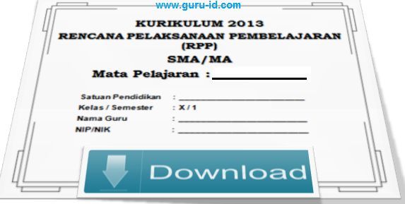 Download rpp matematika sma kurikulum 2013 revisi 2017 doc 