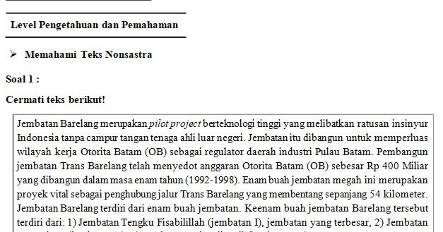 Contoh Soal Memperbaiki Ketidakpaduan Paragraf Dan Contoh Soal Memperbaiki Ketidakpaduan Paragraf Dan
