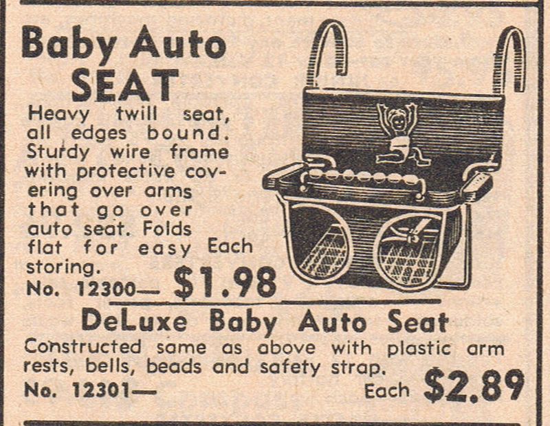 Odd and Unsafe Vintage Baby Car Seats From the Past