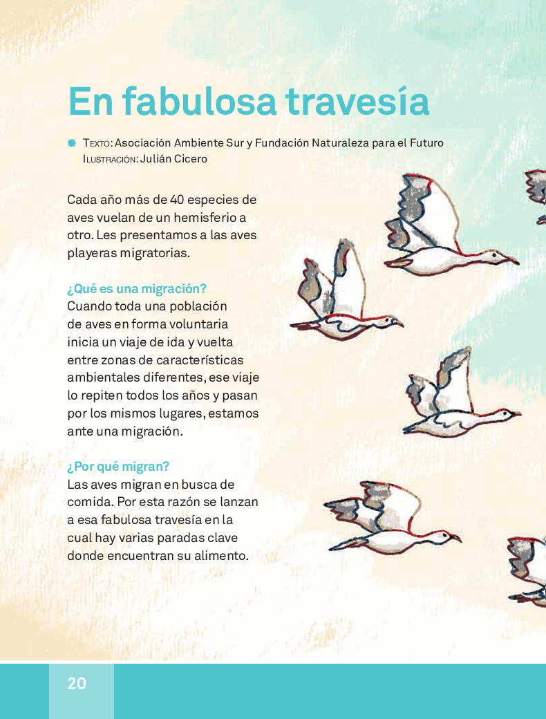 En fabulosa travesía - español lecturas 3ro 2014-2015