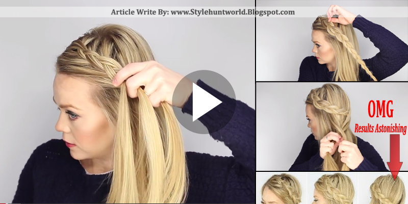 Dutch Fishtail Side Braid Hair Style Tutorial Full Step By