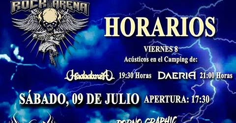 12sala Xxx Com - Diario de un Metalhead: ROCK ARENA 2022: 8 y 9 de julio en San Fulgencio,  Alicante. Horarios.