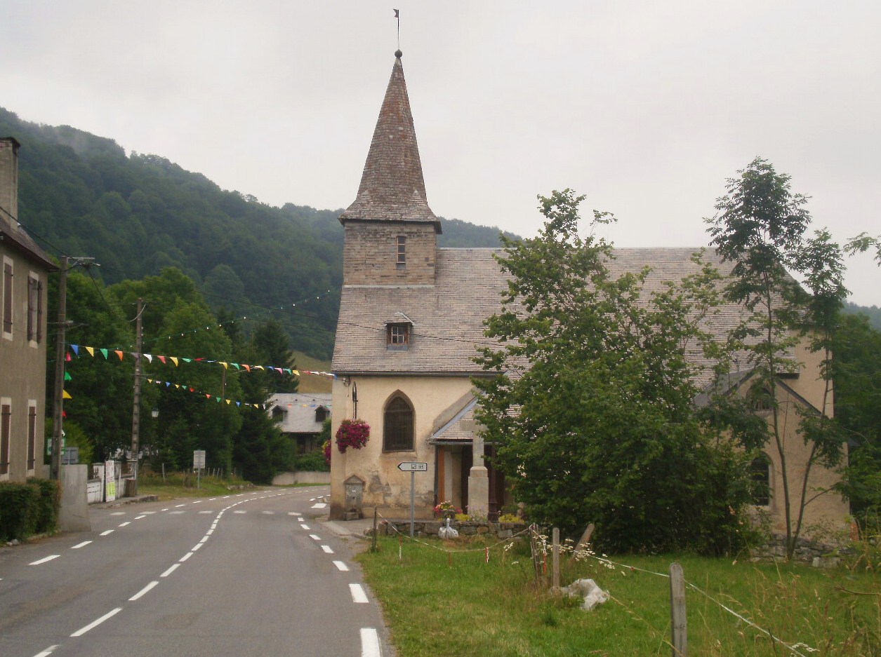 Tour de France 2012 Village church at Sainte Marie de Campan