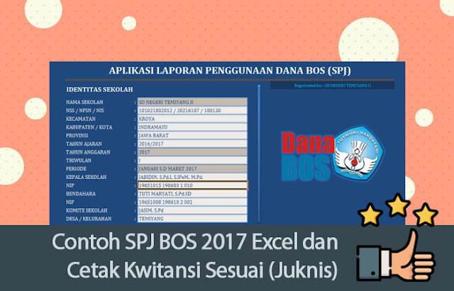 Contoh Spj Bos 2017 Excel Dan Cetak Kwitansi Sesuai Juknis