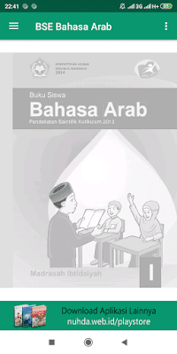 Aplikasi Buku Siswa Bahasa Arab Kelas 1 MI Kurikulum 2013