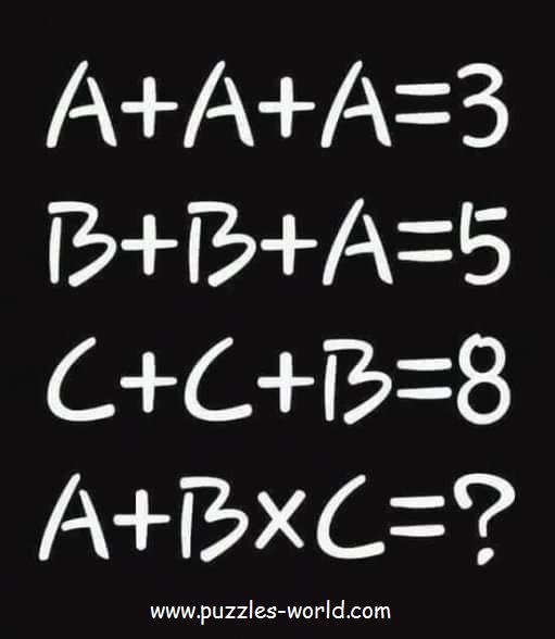 If, A + A + A = 3