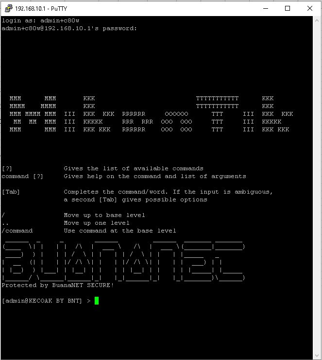 Perintah Keyboard untuk Terminal / Command Line Mikrotik OOM