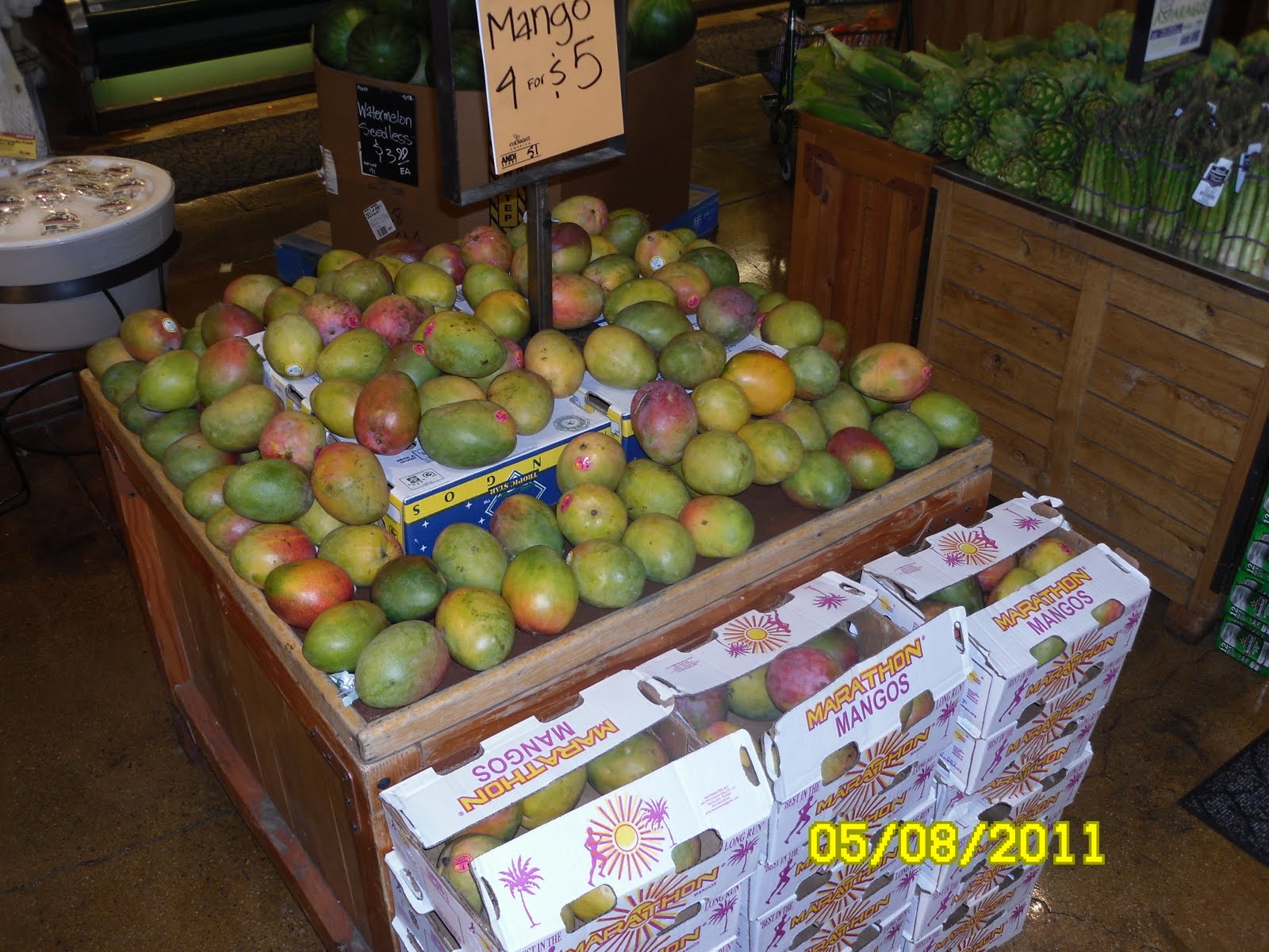 HWT MANGOES FEATURED IN WHOLE FOODS, BERKELEY..... A HARD SELL