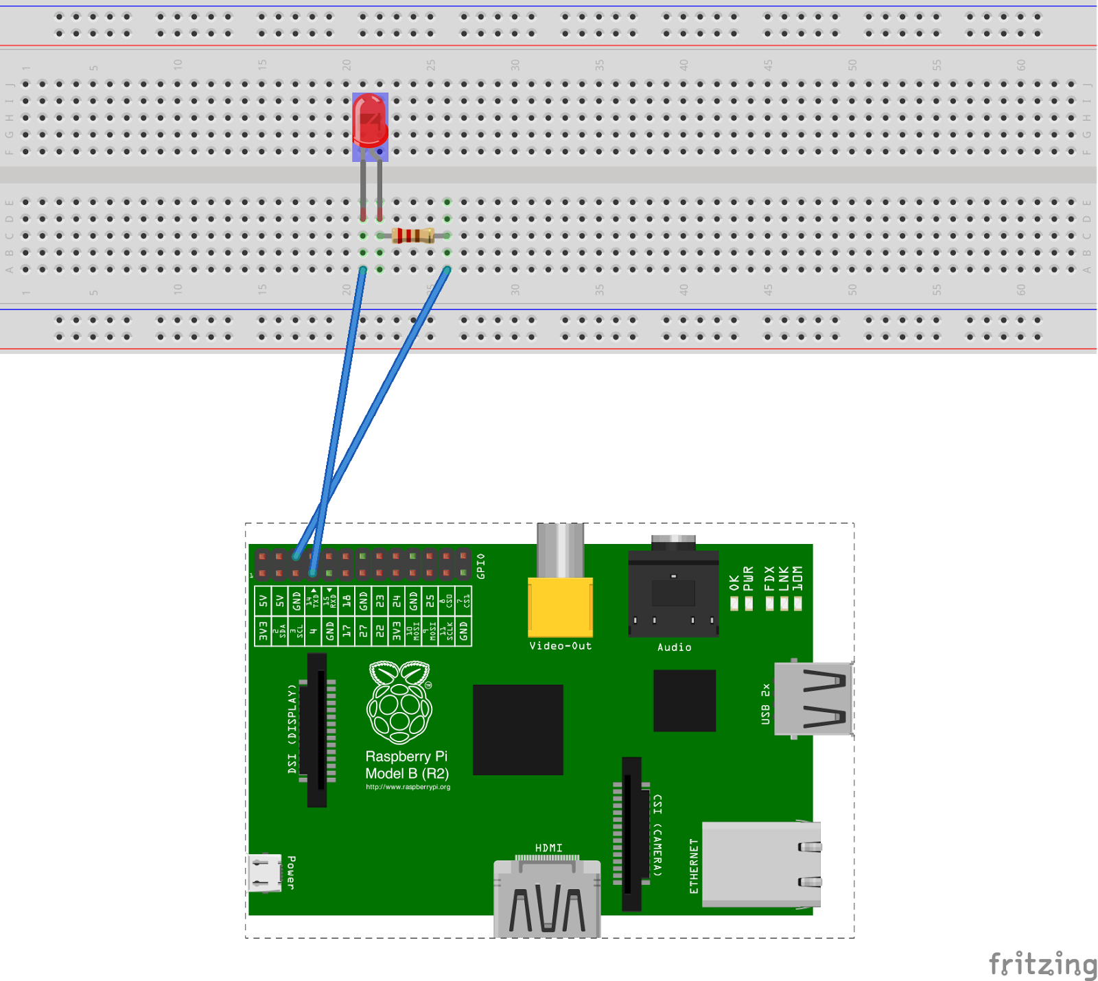 Bioinformaticsのお勉強: Day15 Raspberry PiでLチカ（WiringPi） wiringpi led blinking 