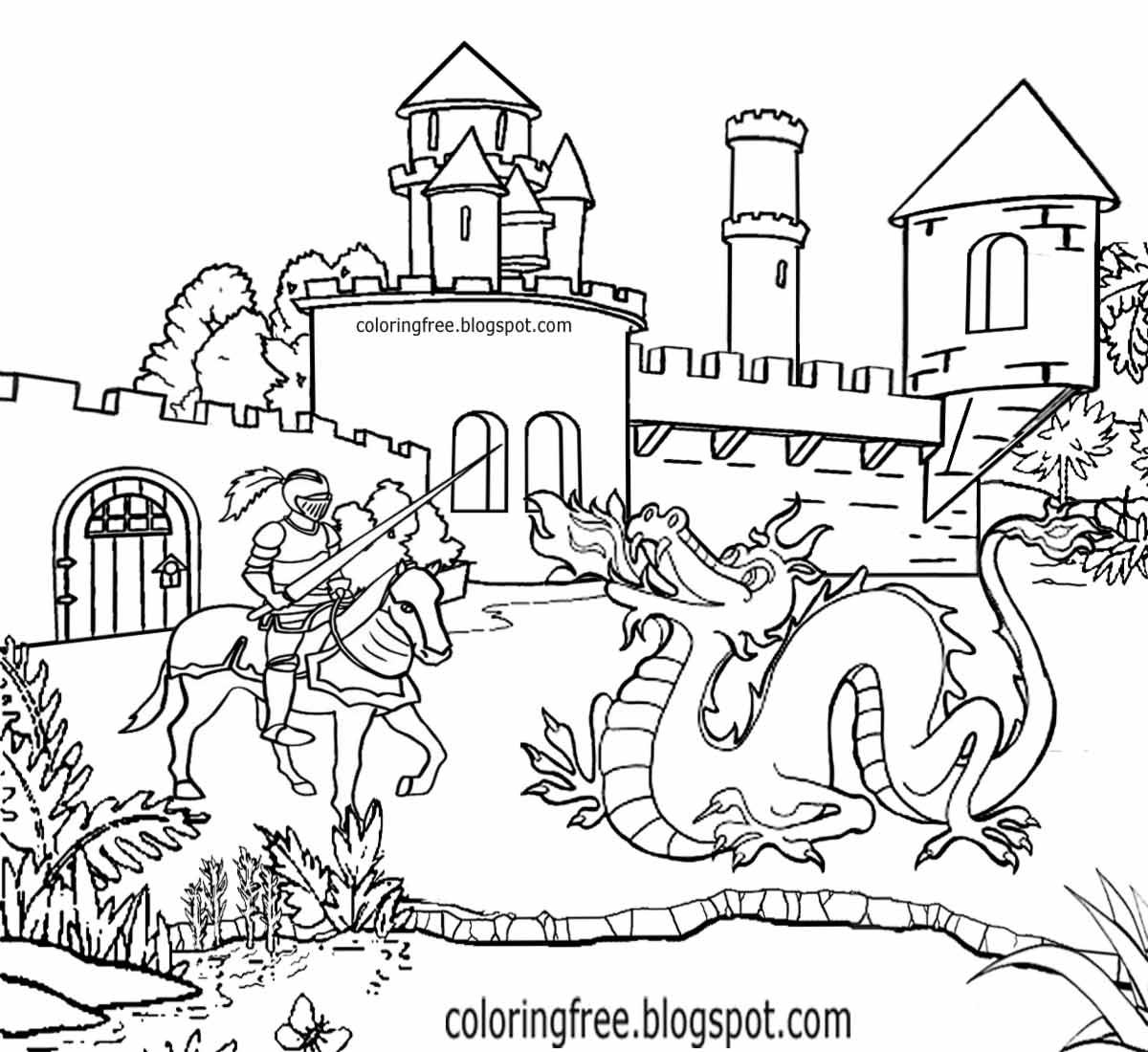 king arthur coloring pages free