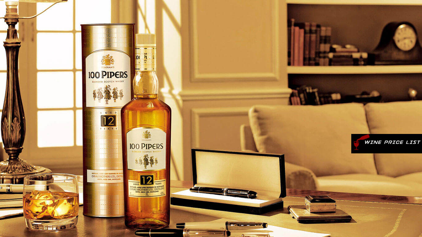 100 PIPERS Deluxe Blended Scotch Whisky WinePriceList