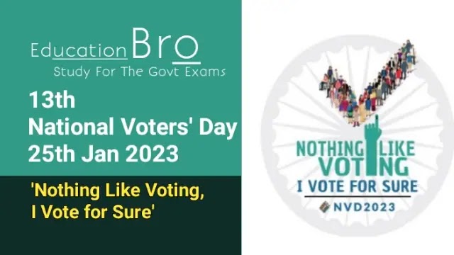 13th National Voters’ Day (NVD) 2023- Theme, History | Daily Current Affairs Dose