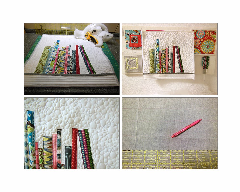 Die Bildersammlerin Mini Bookshelf Quilt.