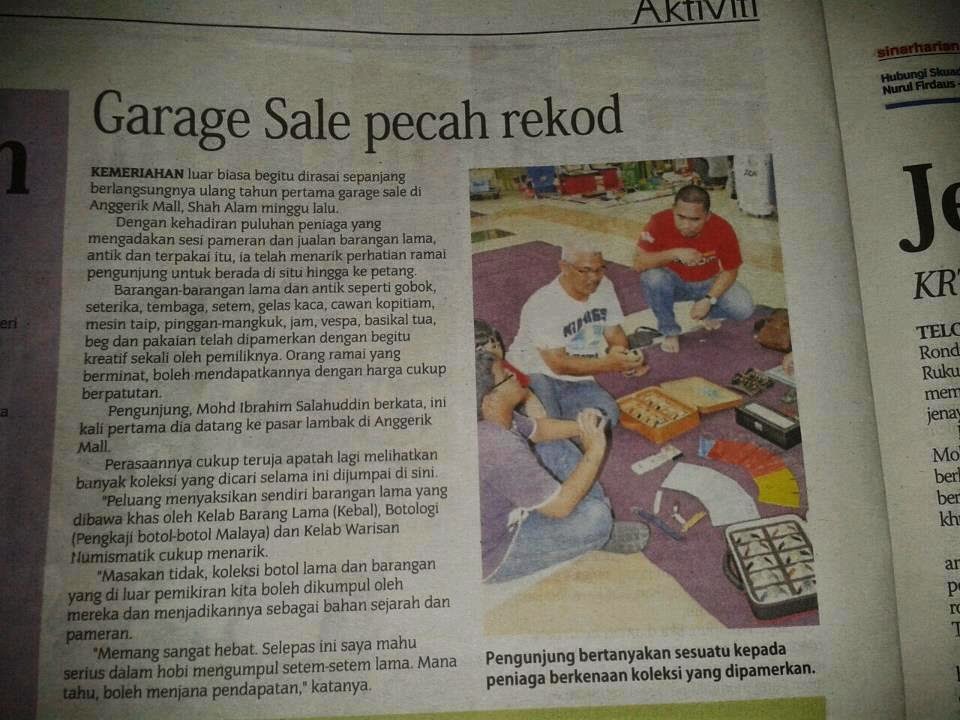 With Garage Sale we generate RM