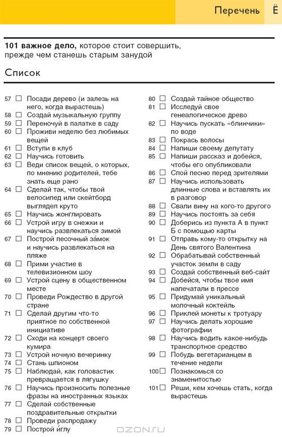 список из 100 дел перед смертью персонажи. список из 100 дел перед смертью персонажи.