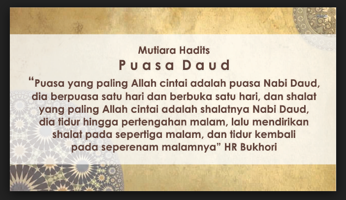 Keutamaan Puasa Daud Dan Manfaatnya Kumpulan Materi Pelajaran Dan Contoh Soal 8